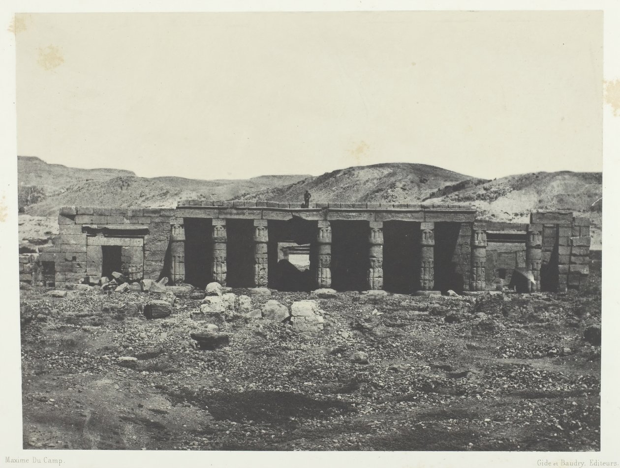 Gournah, Palácio de Menephta I, Tebas, 184951, impresso em 1852. de Maxime Du Camp
