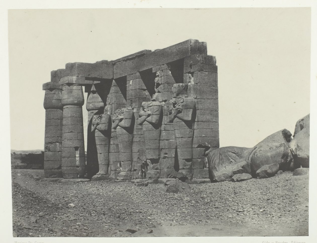 Gournah, Perystyle of the Tomb of Osymandias Western Ramesseum, Thebes, 184951. de Maxime Du Camp