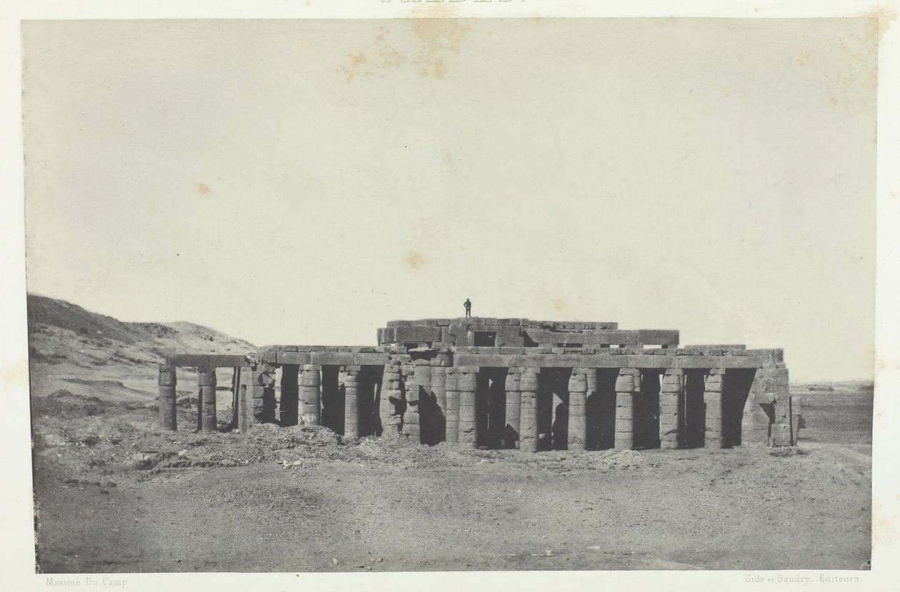 Gournah, Túmulo de Osymandias, Tebas, 184951, impresso em 1852. de Maxime Du Camp