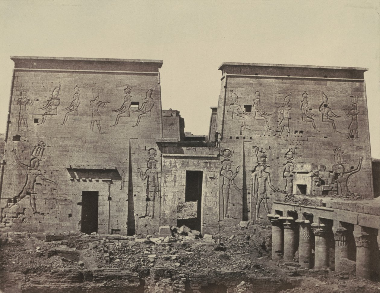 Grande Templo de Ísis, em Filoe de Maxime Du Camp