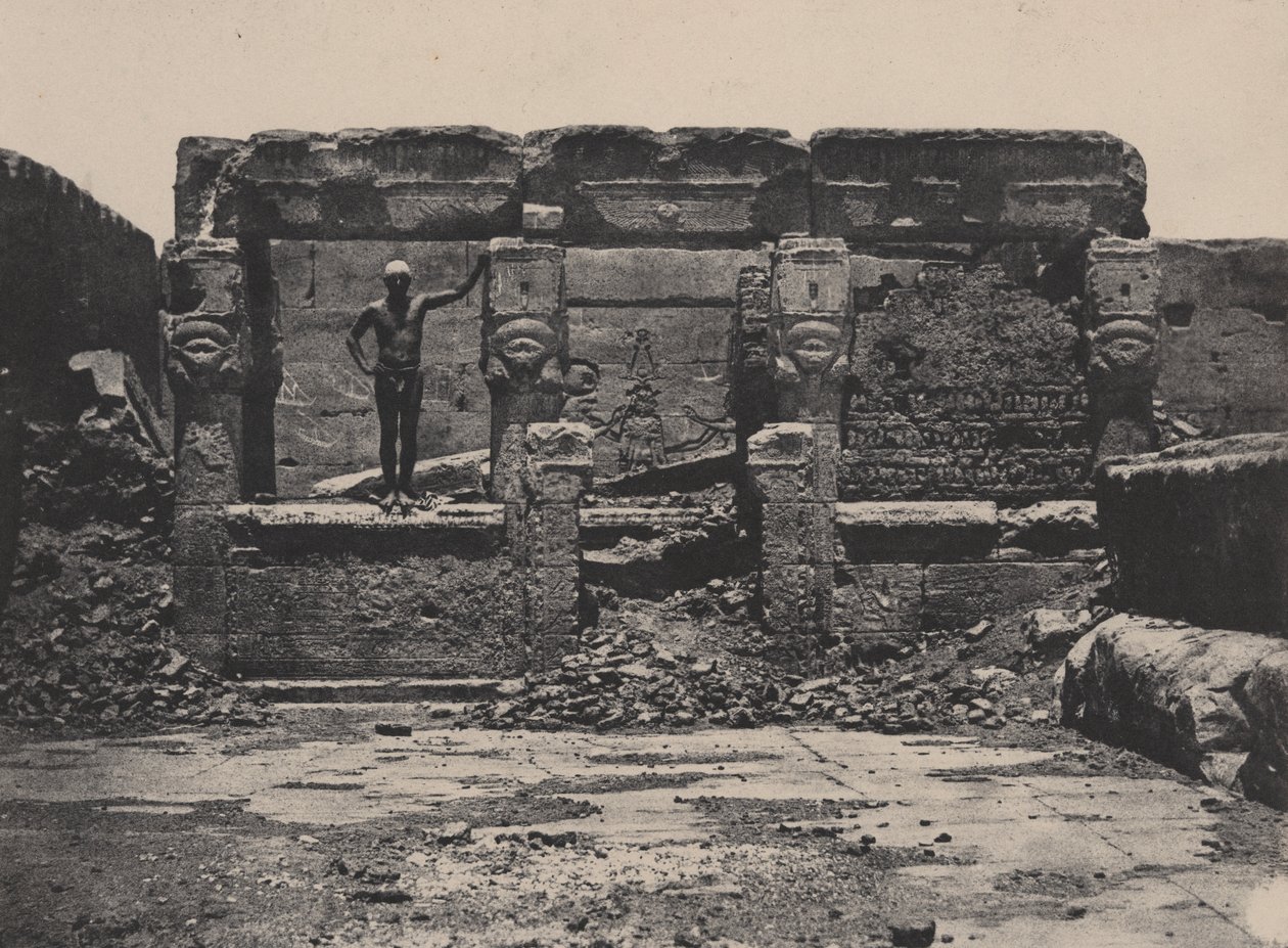 Grande Templo de Dendera (Teutyres), Alto Egito de Maxime Du Camp