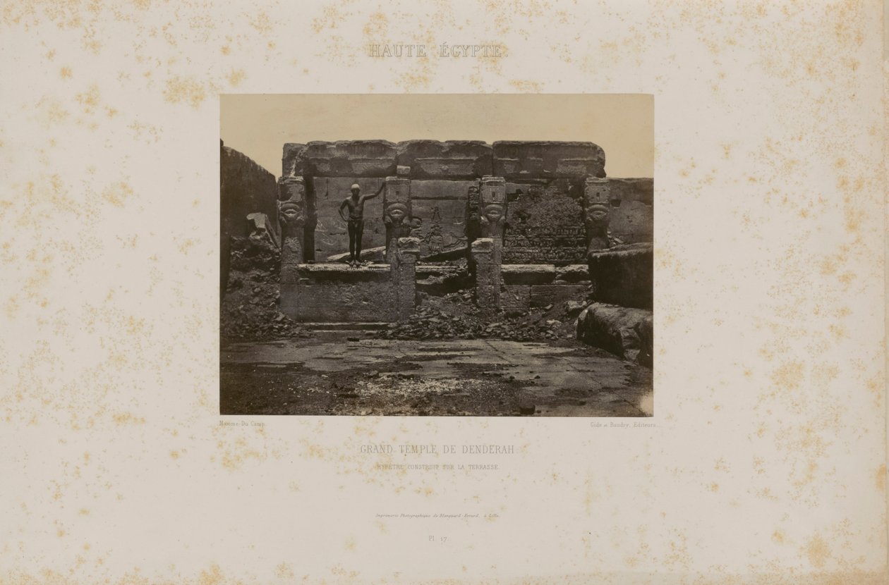 Grande Templo de Denderah de Maxime Du Camp