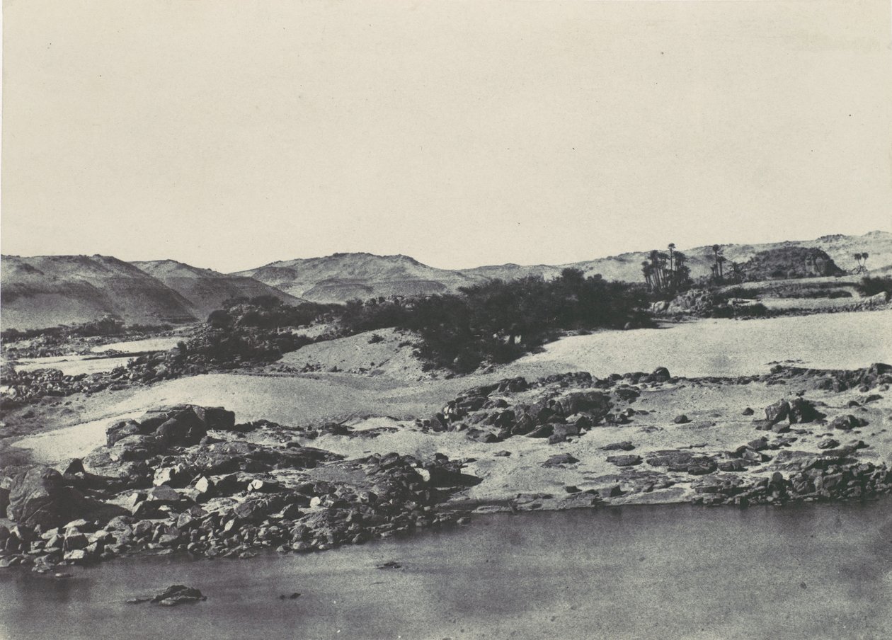 Alto Egipto. Entrada para a Primeira Catarata, 1850. de Maxime Du Camp