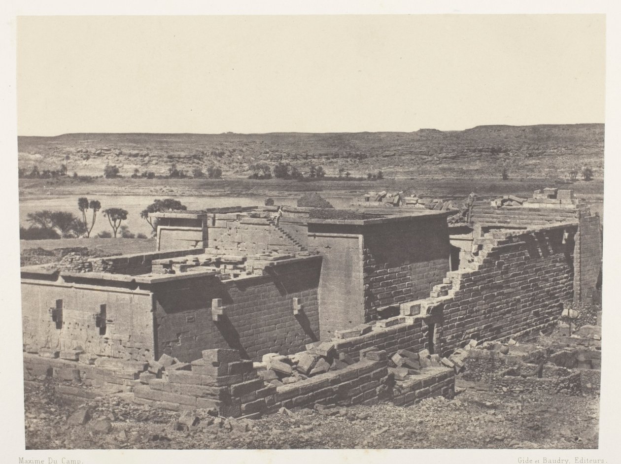 Kalabscheh, Vista Geral do Templo de Kalabscheh (Talmis); Núbia de Maxime Du Camp