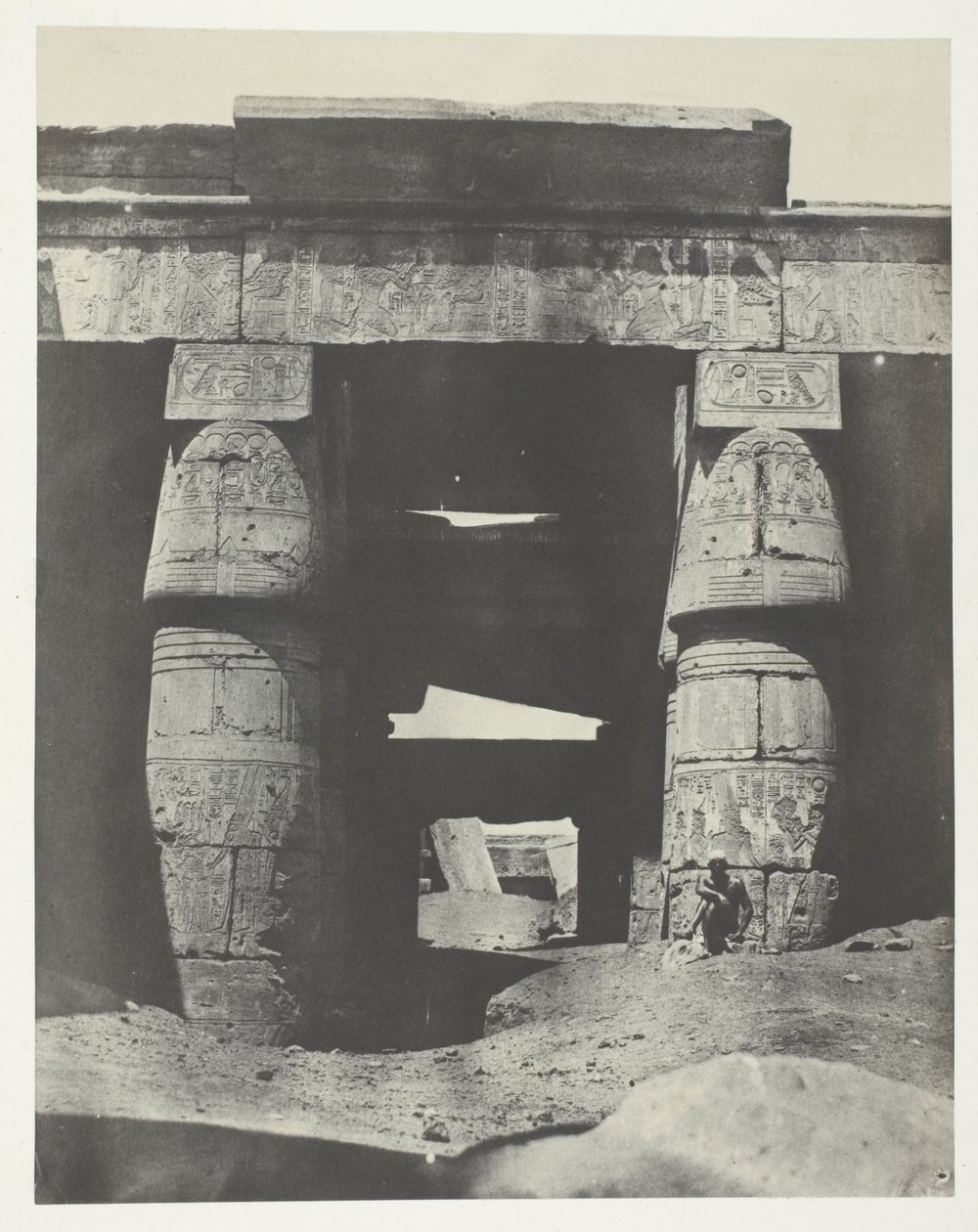Karnak, Pórtico do Templo de Khons; Tebas de Maxime Du Camp