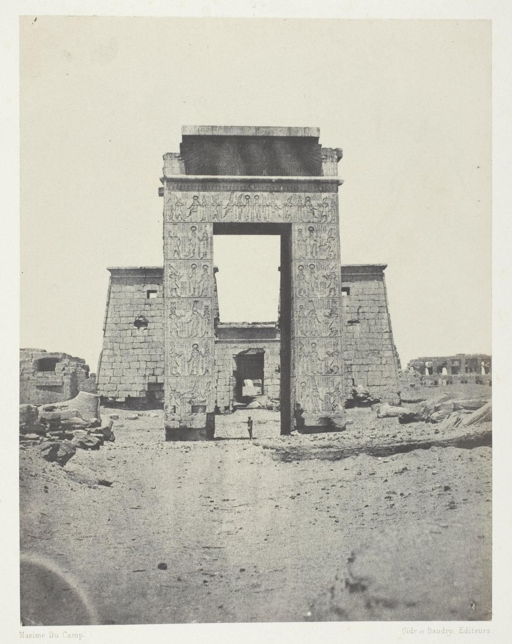 Karnak, Propylone do Templo de Khons; Tebas de Maxime Du Camp