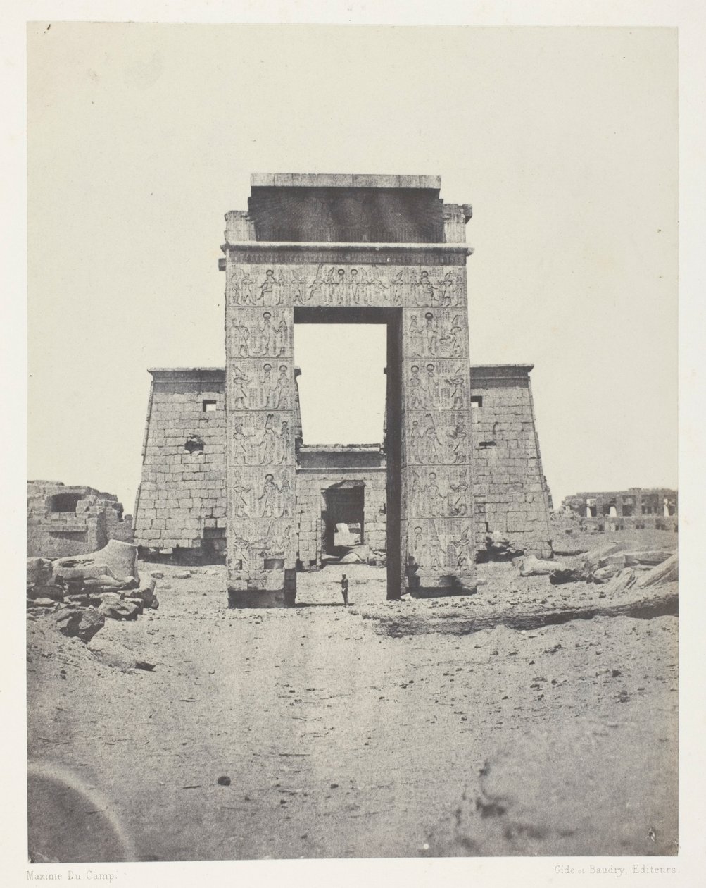 Karnak, Propylone do Templo de Khons; Tebas de Maxime Du Camp