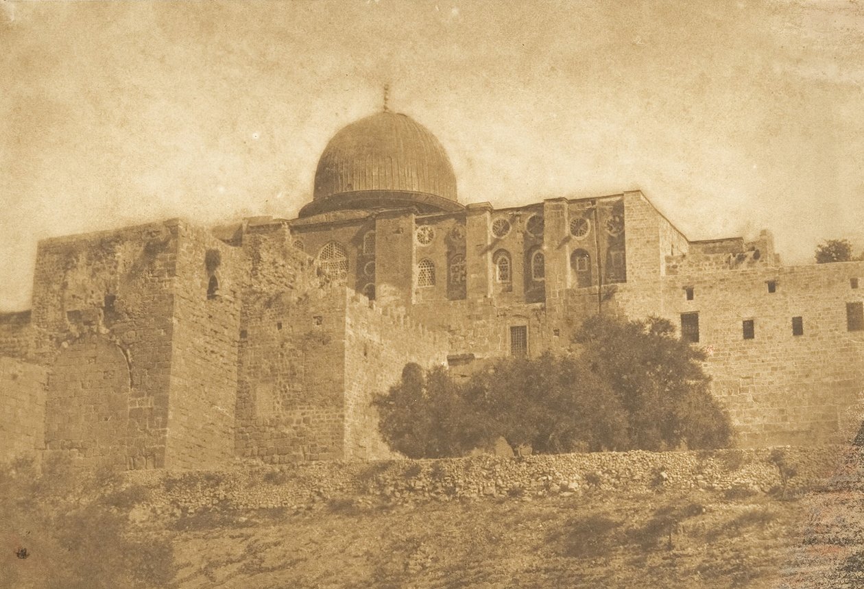 Kubbe-Nebi-Monza - Cúpula de Moisés em Jerusalém, agosto de 1850. de Maxime Du Camp