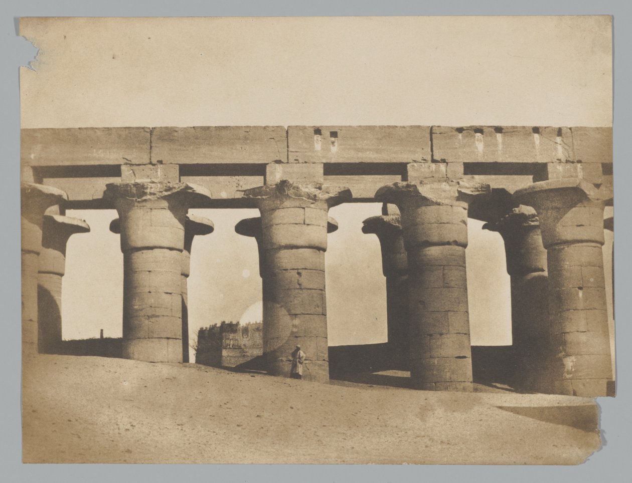 Luxor, grande colunata do palácio de Maxime Du Camp