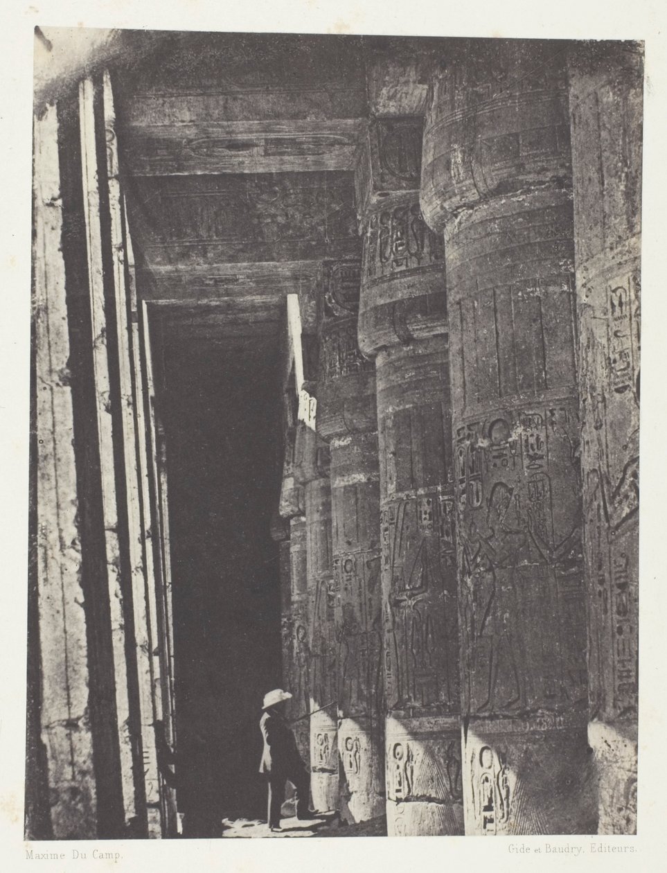 Medinet-Habou, Galeria do Palácio de Ramsés-Méiamoun; Tebas de Maxime Du Camp
