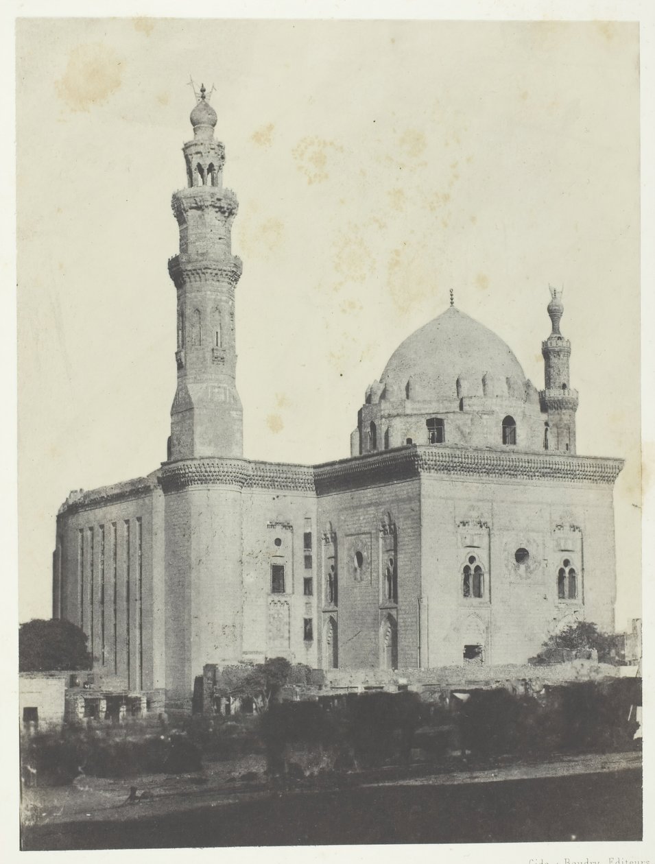 Mesquita do Sultão Haçan, Le Kaire, 184951, impressa em 1852. de Maxime Du Camp