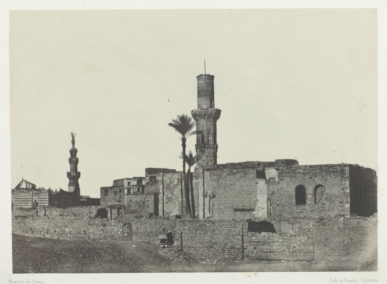 Mesquita perto de Bab-el-Saida, Cairo de Maxime Du Camp