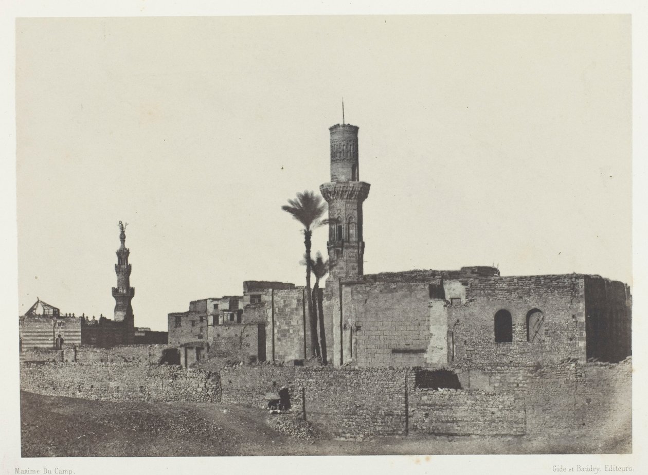 Mesquita perto de Bab-el-Saida, Cairo de Maxime Du Camp