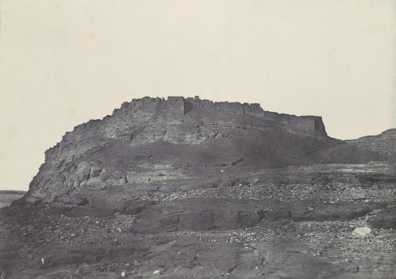 Núbia. Fortaleza de Ibrym, Ancient Premmis. Vista do sul, 1850. de Maxime Du Camp