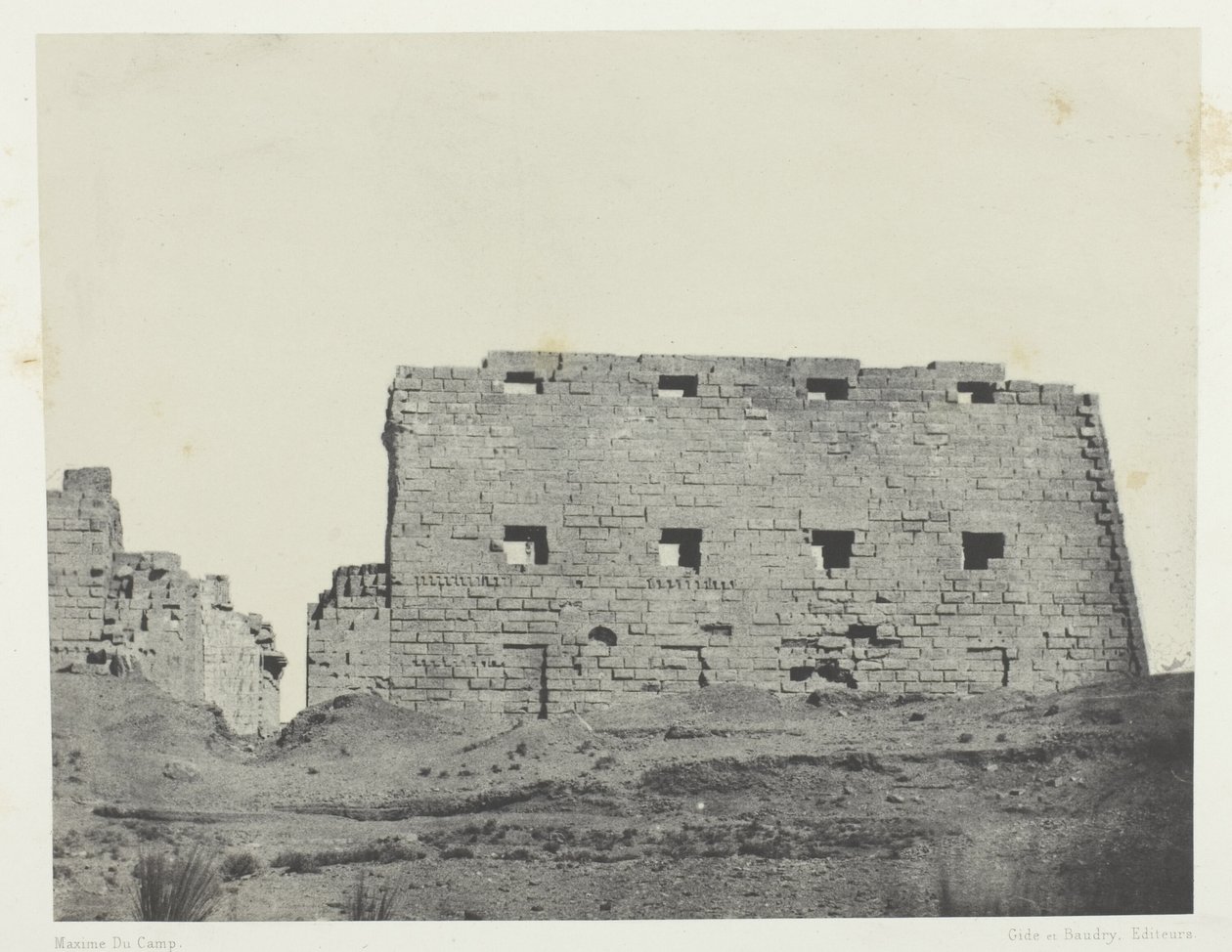 Palácio de Karnak, Grandes Pilones do Sudoeste; Tebas de Maxime Du Camp