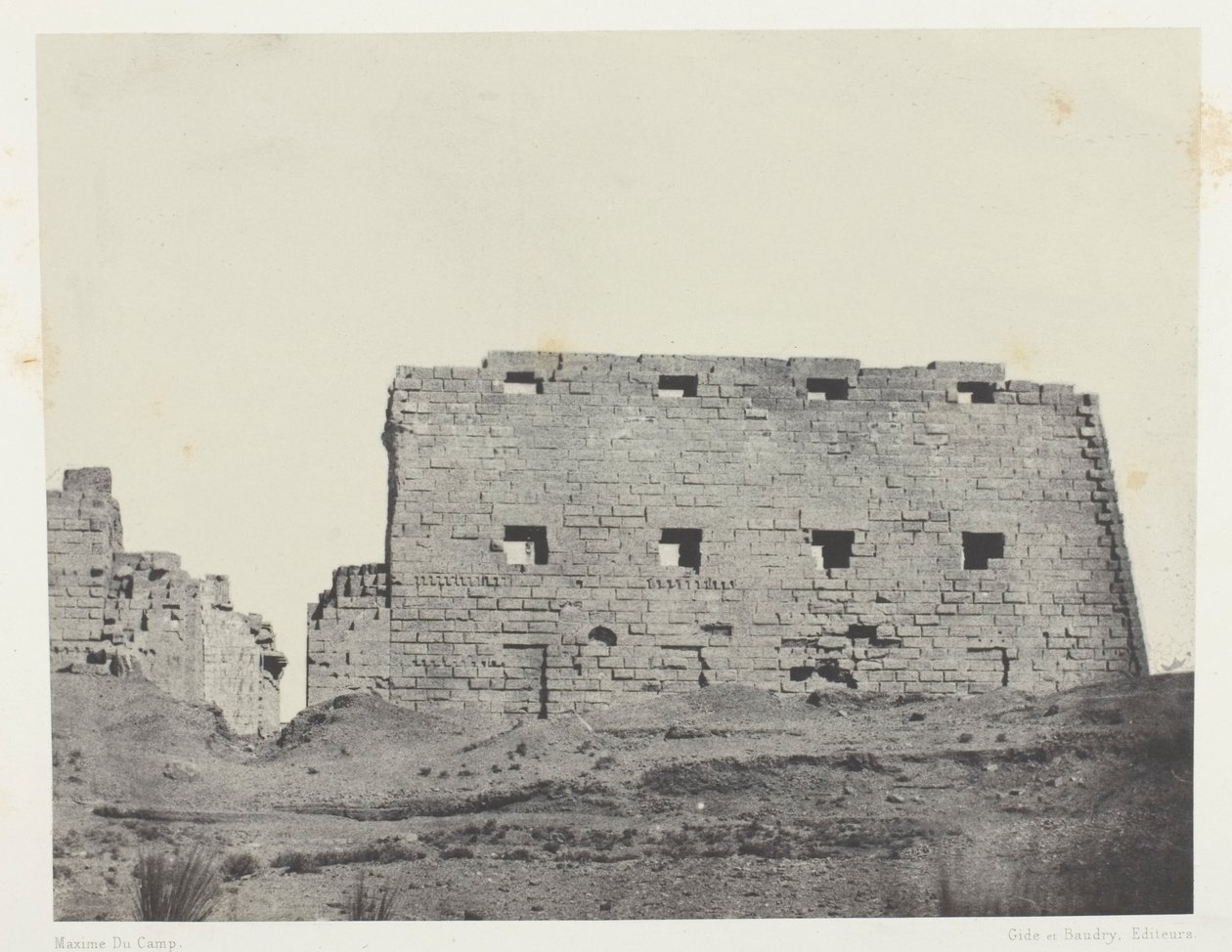 Palácio de Karnak, Grandes Pilones do Sudoeste; Tebas de Maxime Du Camp