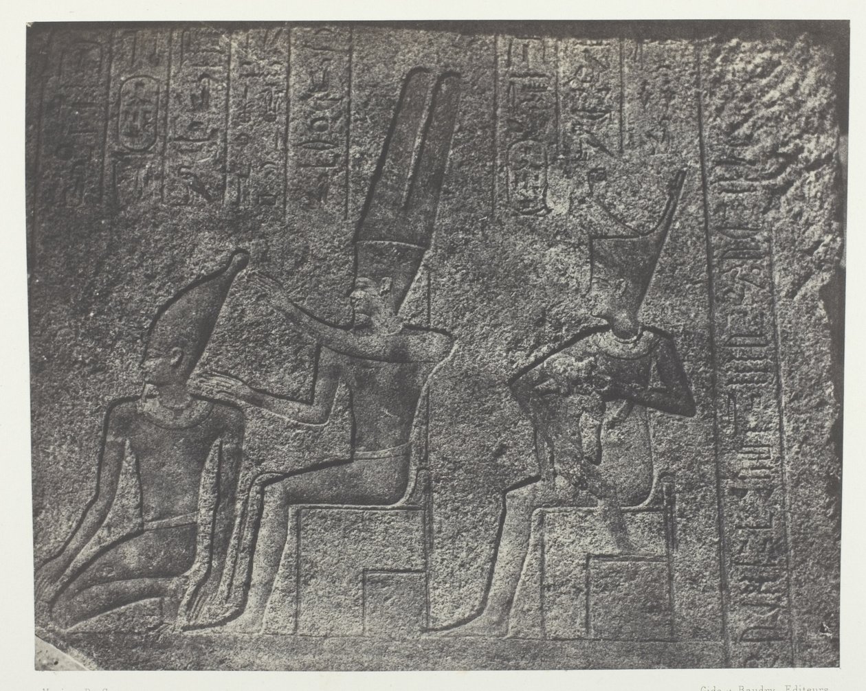 Palácio de Karnak, Esculturas Exteriores do Santuário de Granito; Tebas de Maxime Du Camp