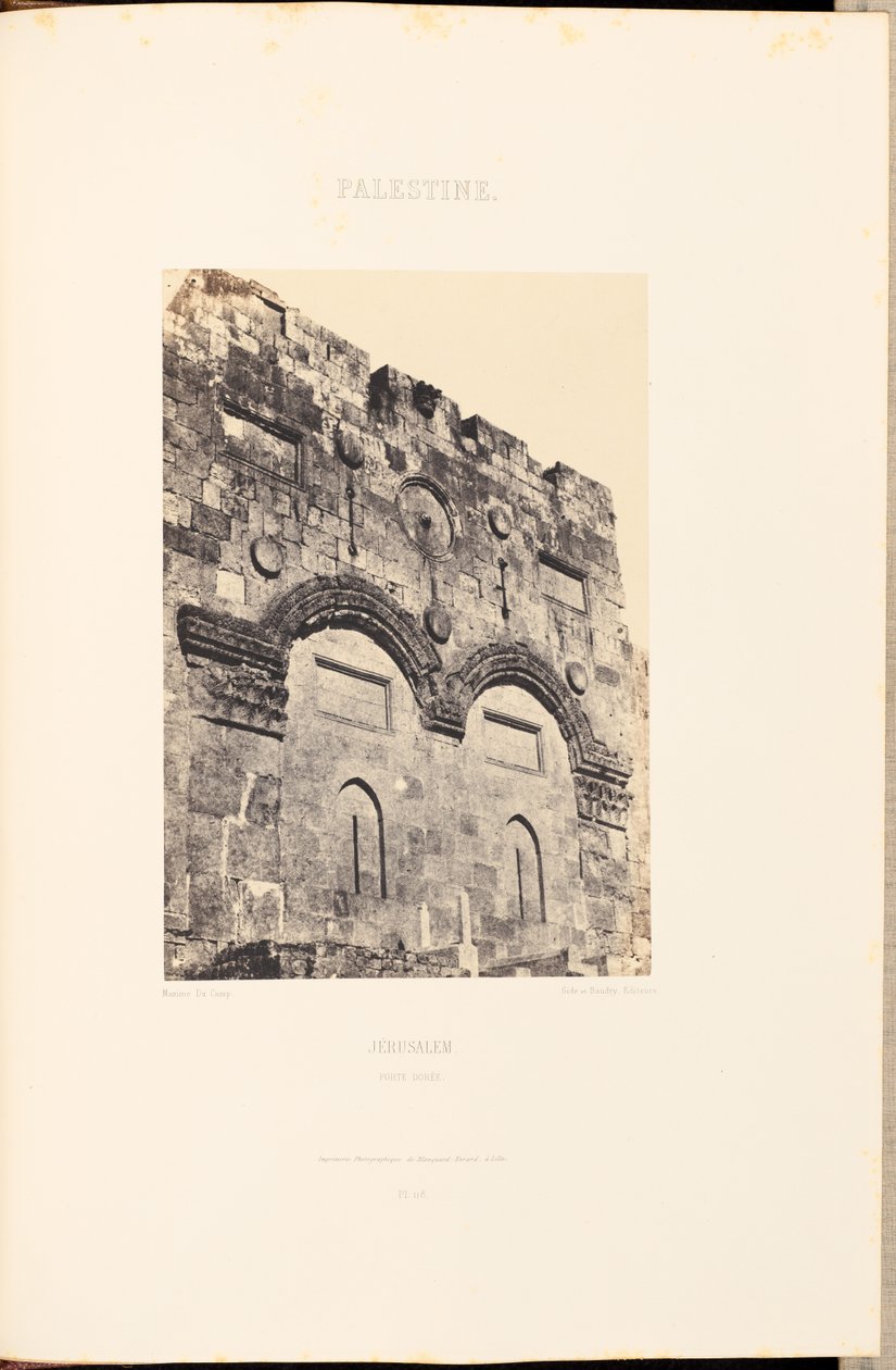 Palestina. Jerusalém. Porta Dourada de Maxime Du Camp