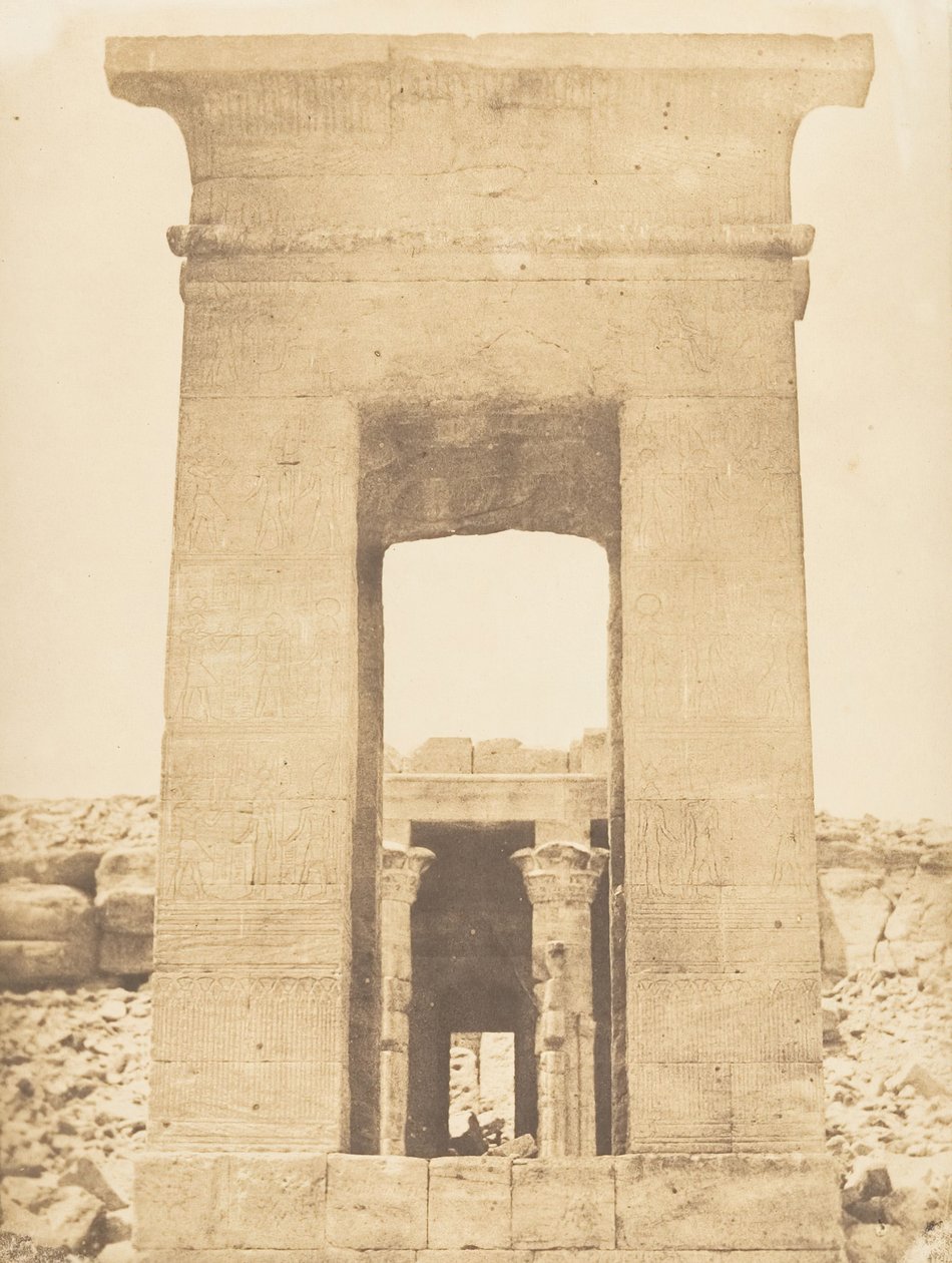 Propylon do Templo de Dandour Trópico de Câncer, abril de 1850. de Maxime Du Camp