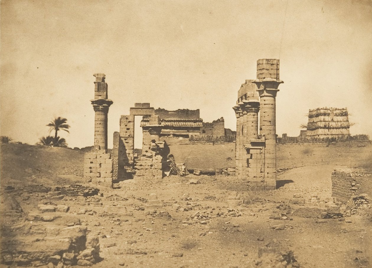 Ruínas do Templo de Herment Hermentis, 1849-50. de Maxime Du Camp