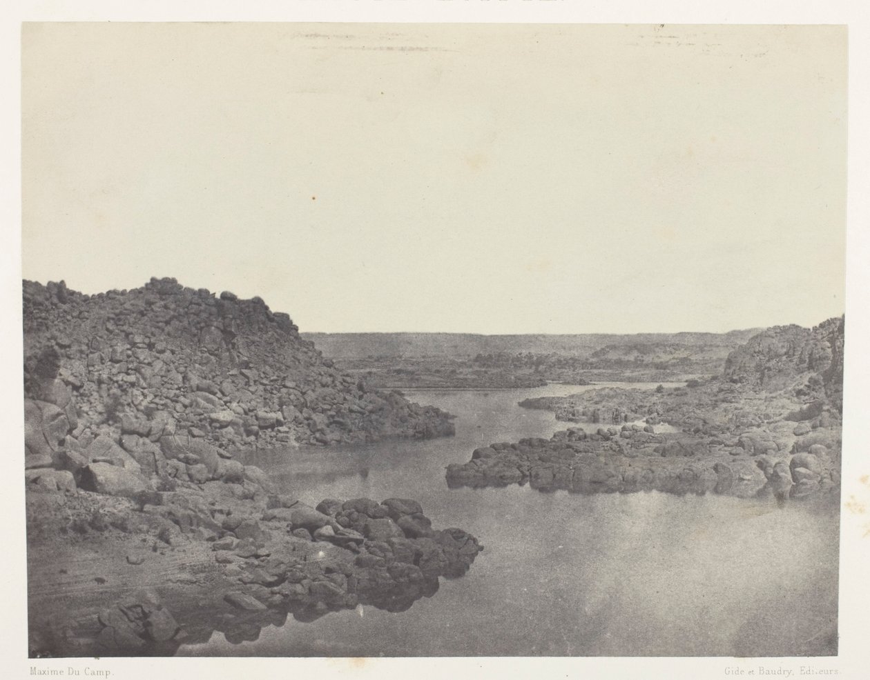 Saída da Primeira Catarata, Alto Egito de Maxime Du Camp
