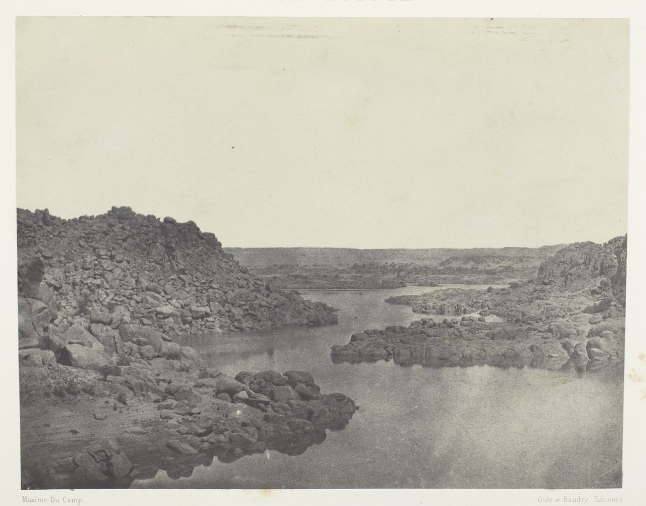 Saída da Primeira Catarata, Alto Egito de Maxime Du Camp
