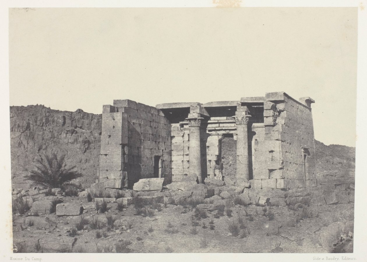 Templo de Tafeh (antiga Taphis), Núbia de Maxime Du Camp