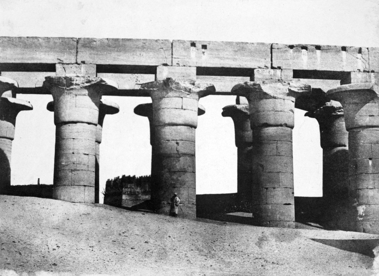 Ruínas do templo, Egito, 1852. de Maxime Du Camp