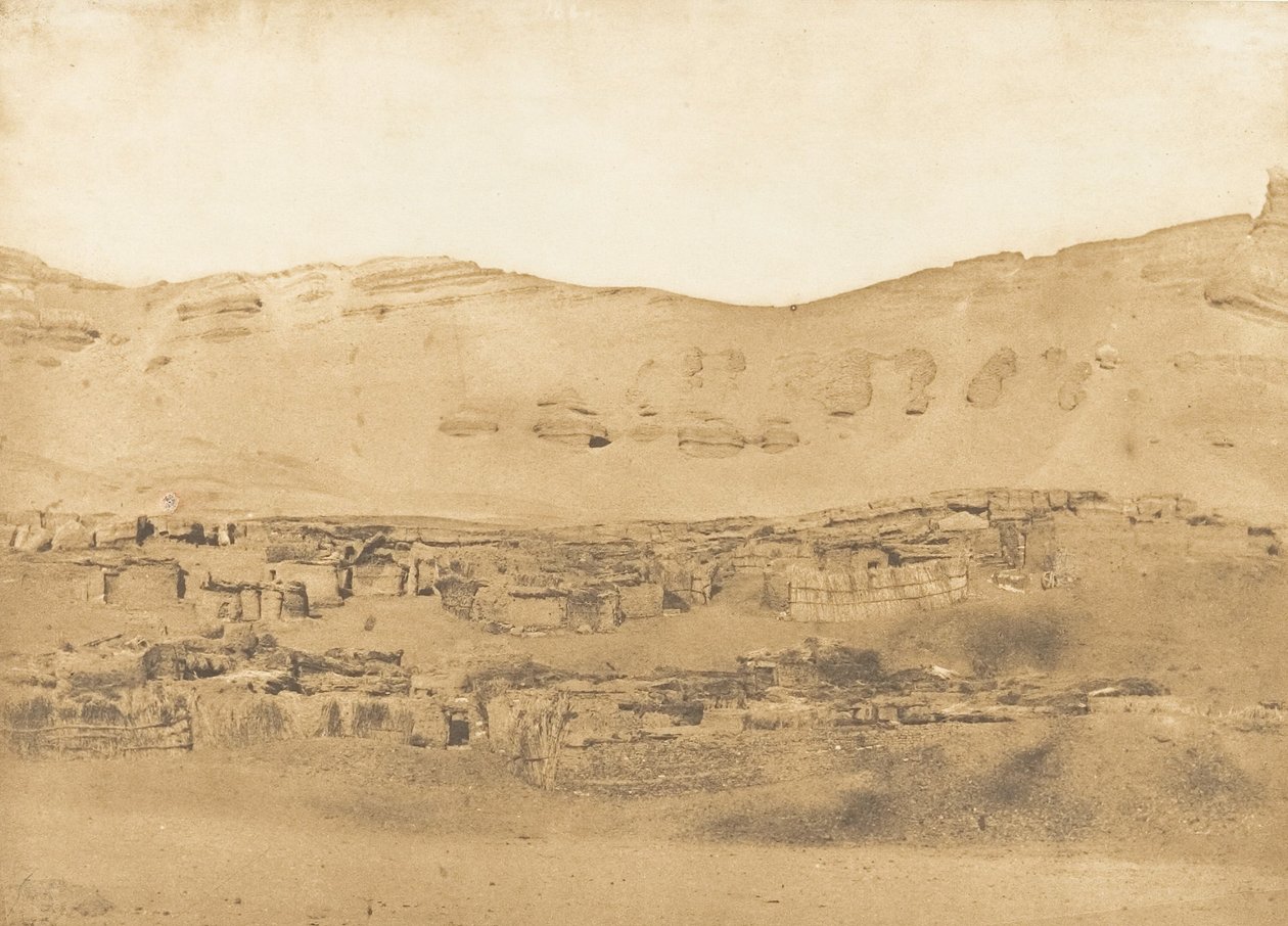 Vista da Aldeia de Garara, 1850. de Maxime Du Camp