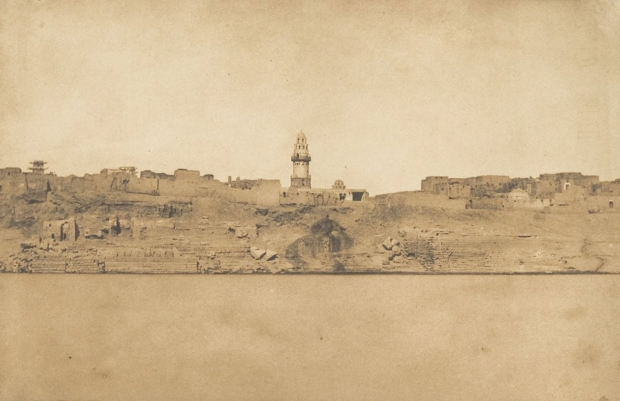 Vista geral do Esné No. 2, seção do meio, 1849-50. de Maxime Du Camp