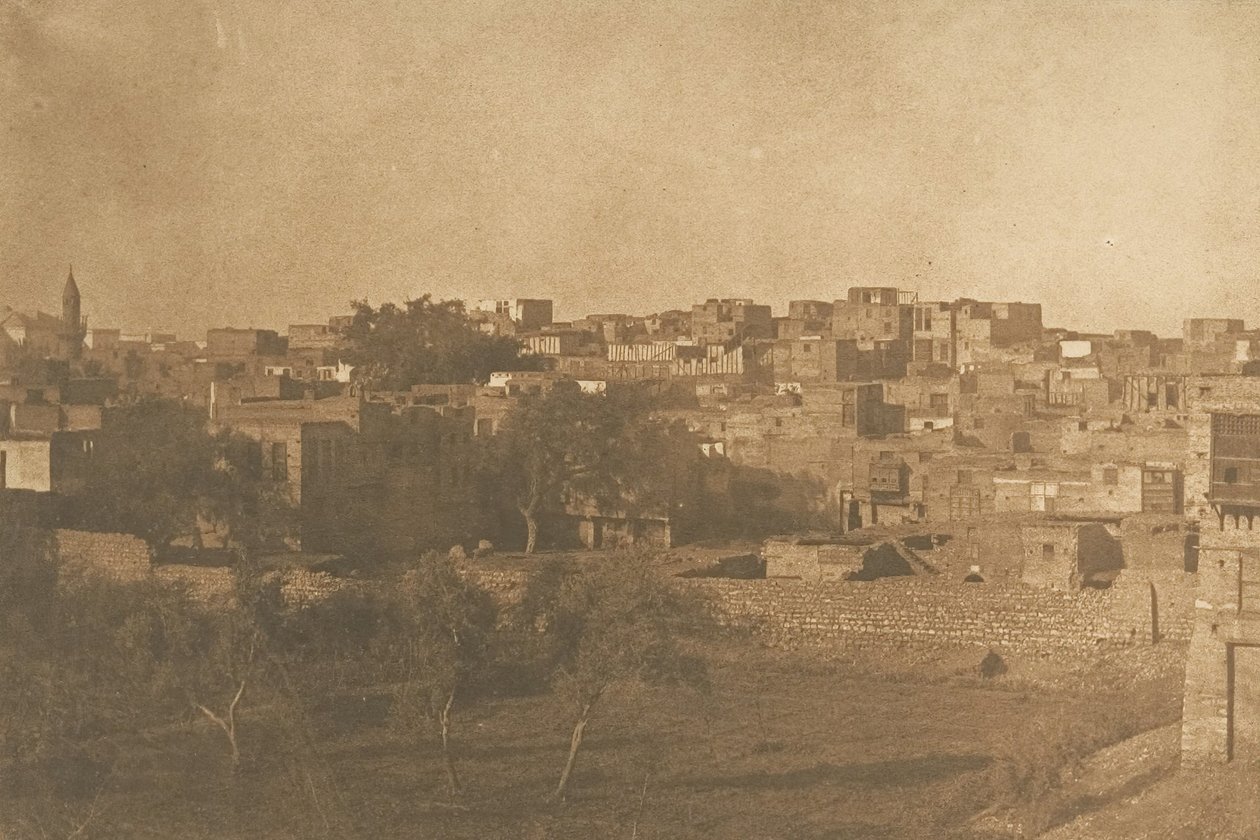 Vista do quartier Franc, Kaire, Dezembro de 1849-Janeiro de 1850. de Maxime Du Camp