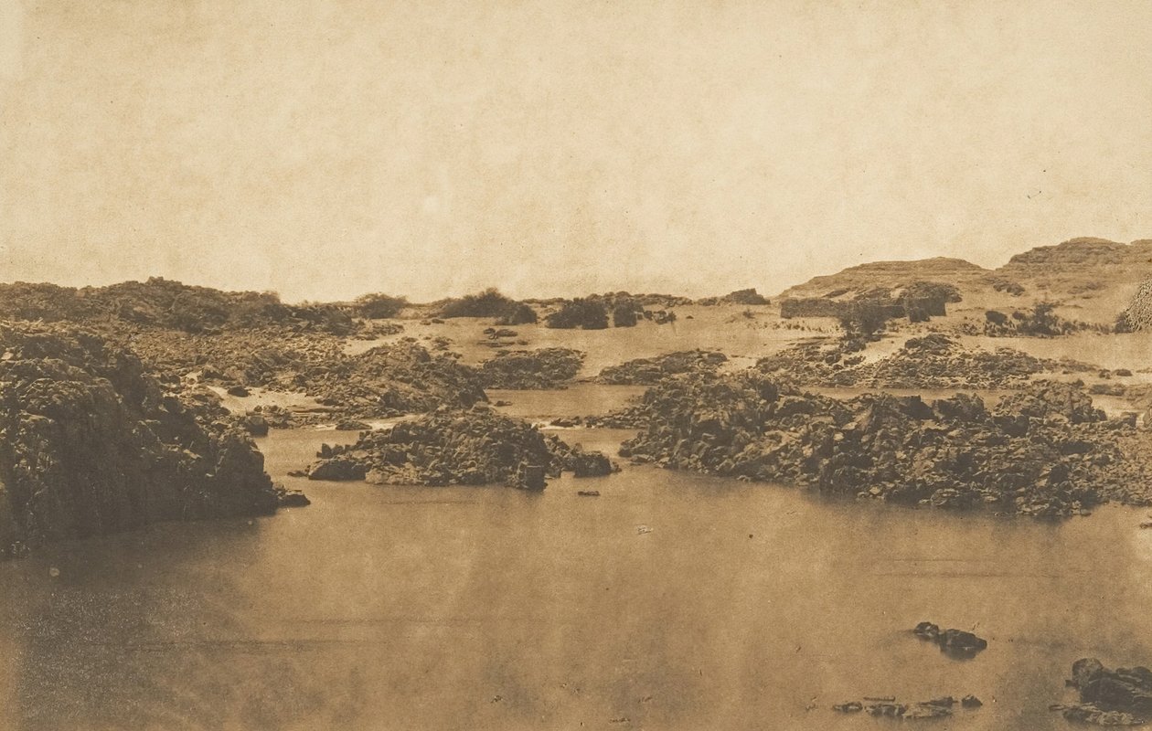 Vista tirada na Segunda Catarata, março de 1850. de Maxime Du Camp
