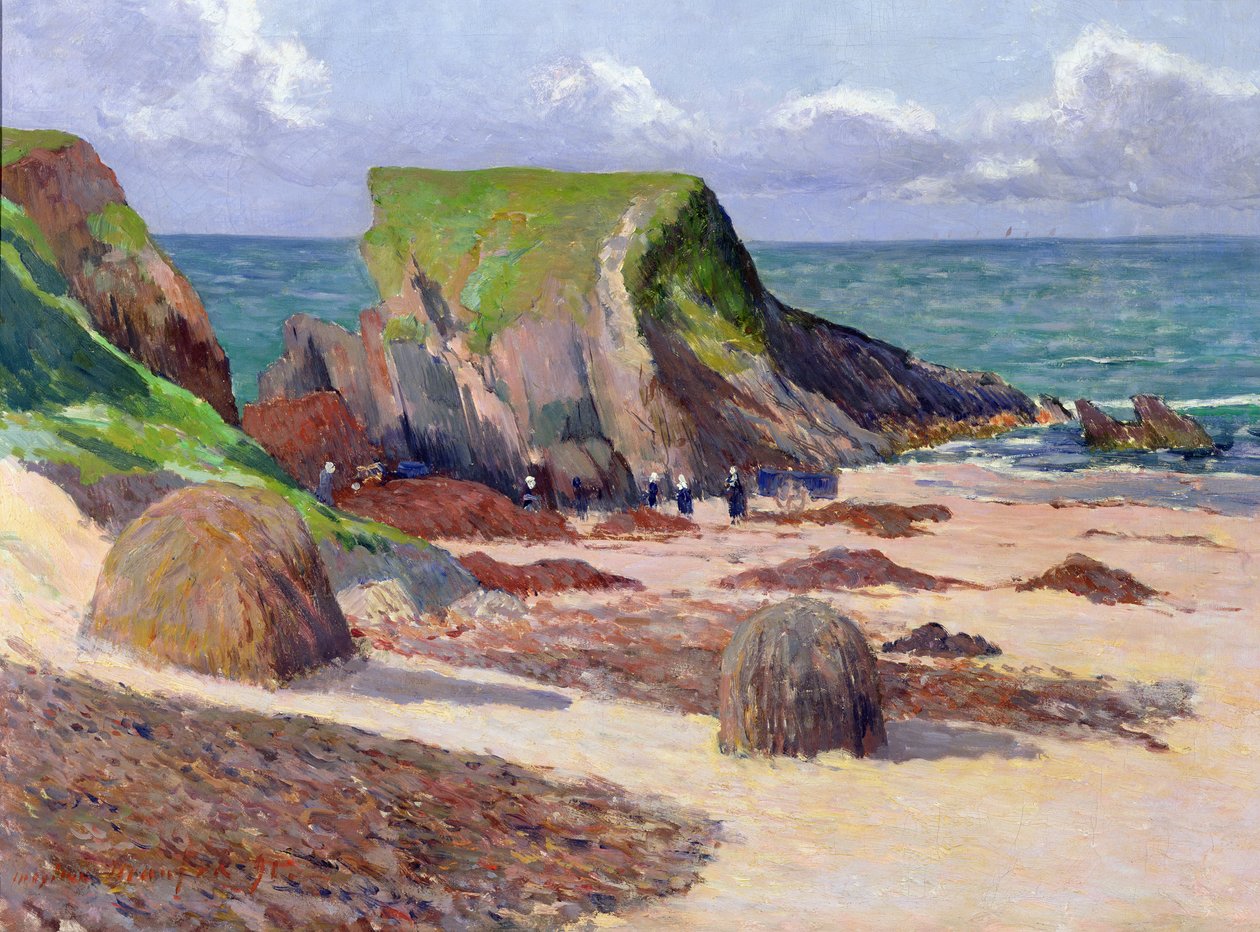 Colheita de Algas Marinhas, 1891 de Maxime Emile Louis Maufra