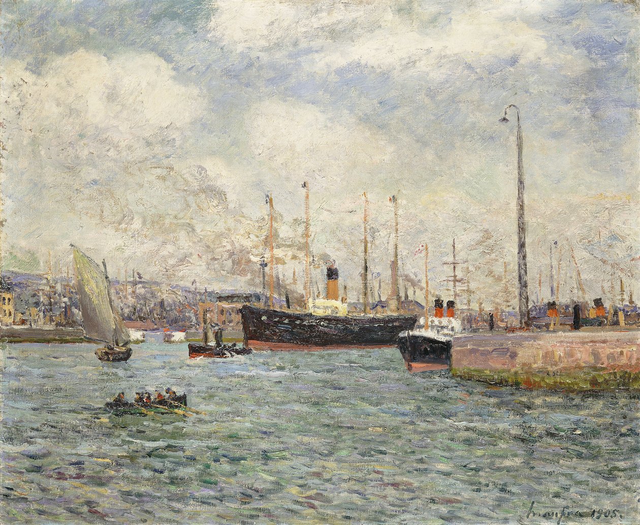 Le Port du Havre, 1905 de Maxime Emile Louis Maufra