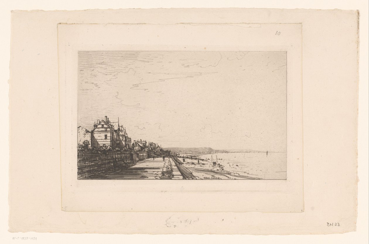 Vista de Villers Villers (Calvados) (título no objeto) de Maxime François Antoine Lalanne
