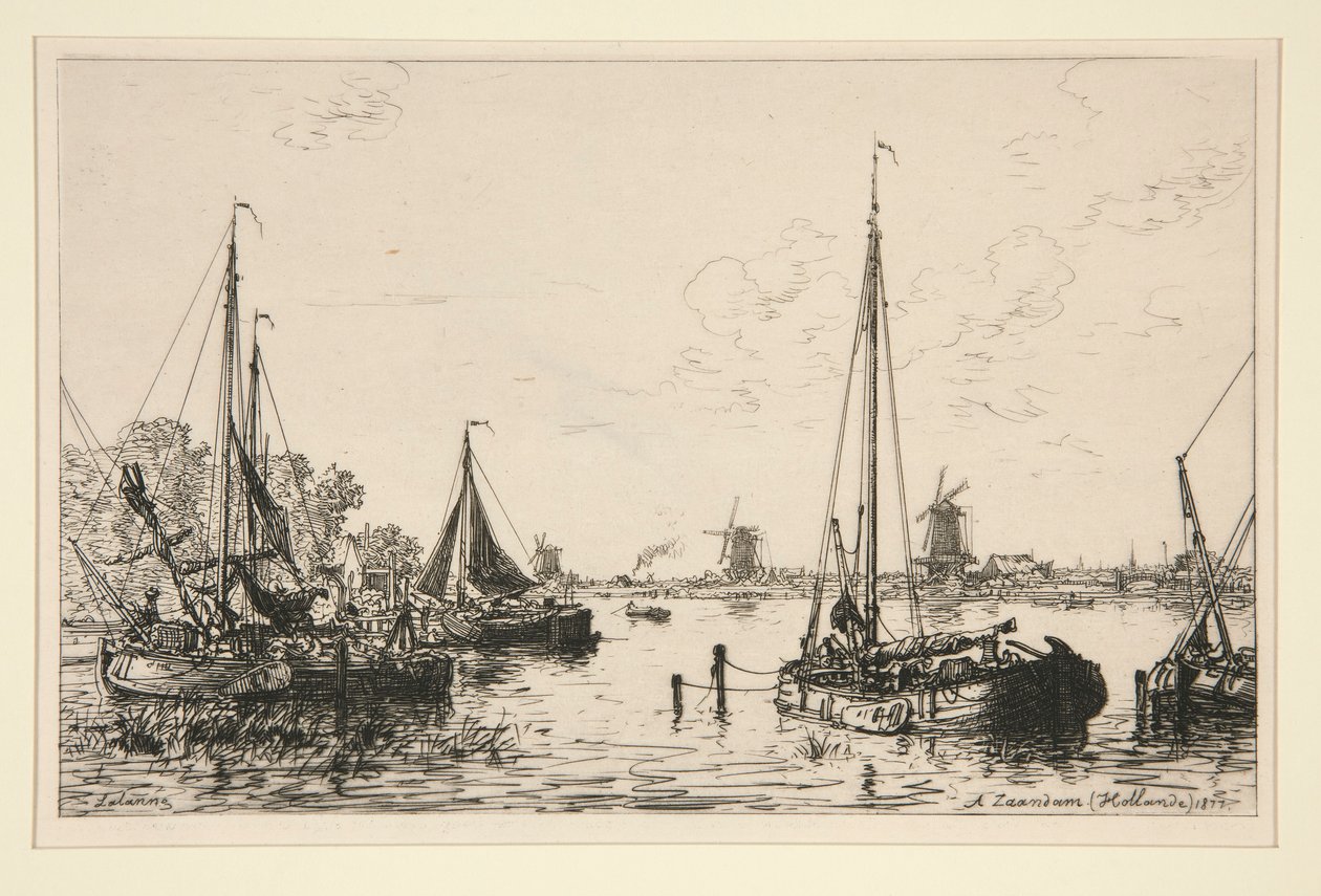 A Zaandam, Holanda (Em Zaandam, Holanda) de Maxime Lalanne