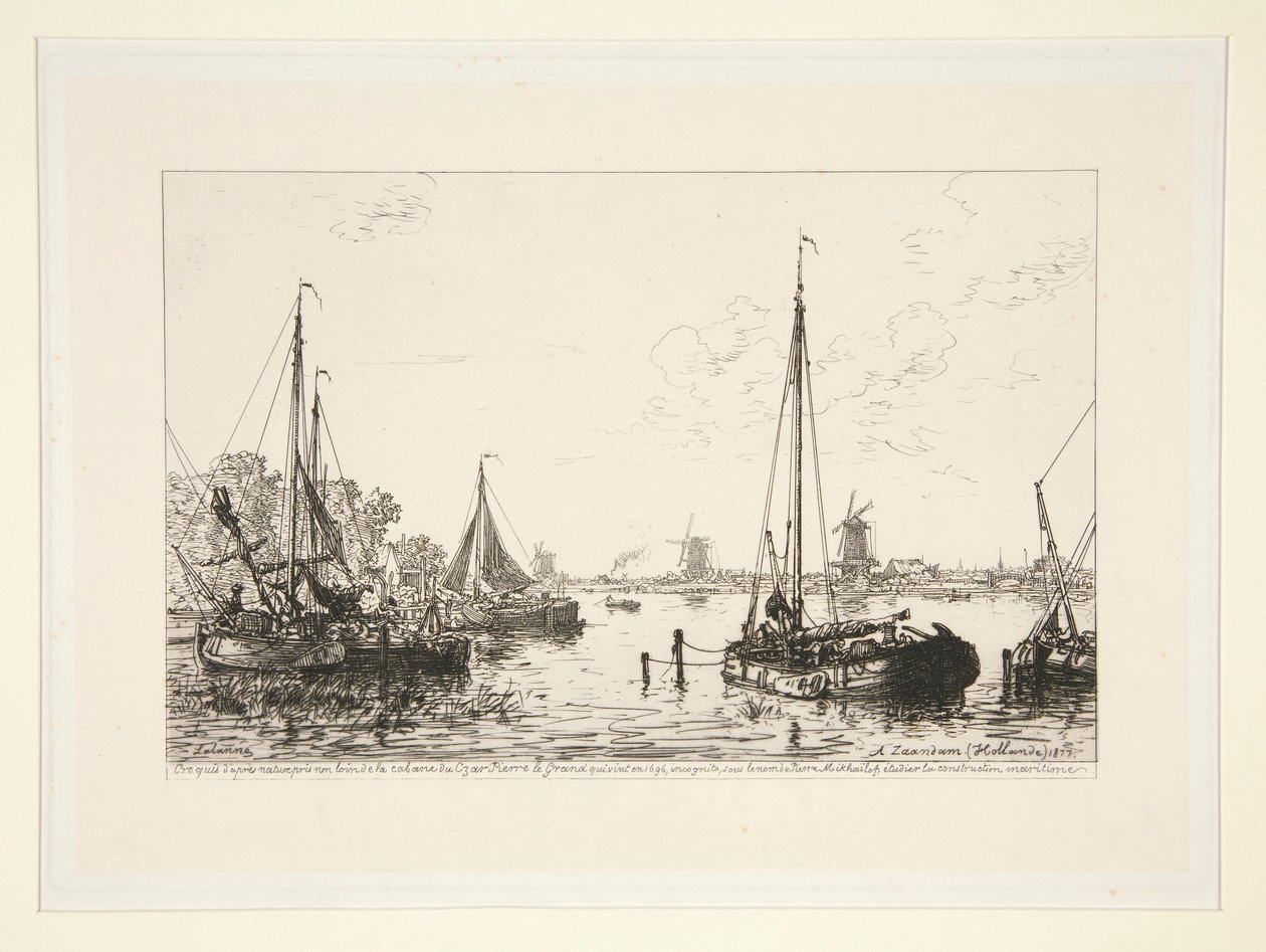 A Zaandam, Hollande (Em Zaandam, Holanda) de Maxime Lalanne