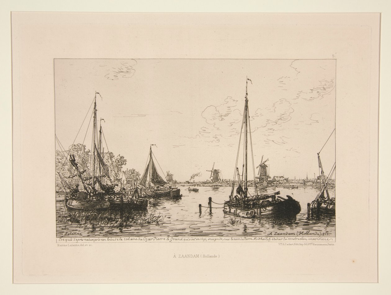 A Zaandam, Hollande (Em Zaandam, Holanda) de Maxime Lalanne