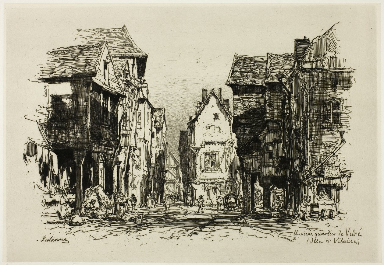 Um bairro antigo de Vitre, Ille-et-Vilaine de Maxime Lalanne