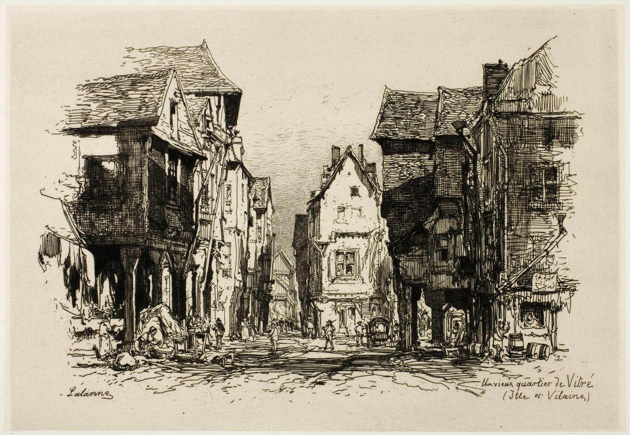 Um bairro antigo de Vitre, Ille-et-Vilaine de Maxime Lalanne