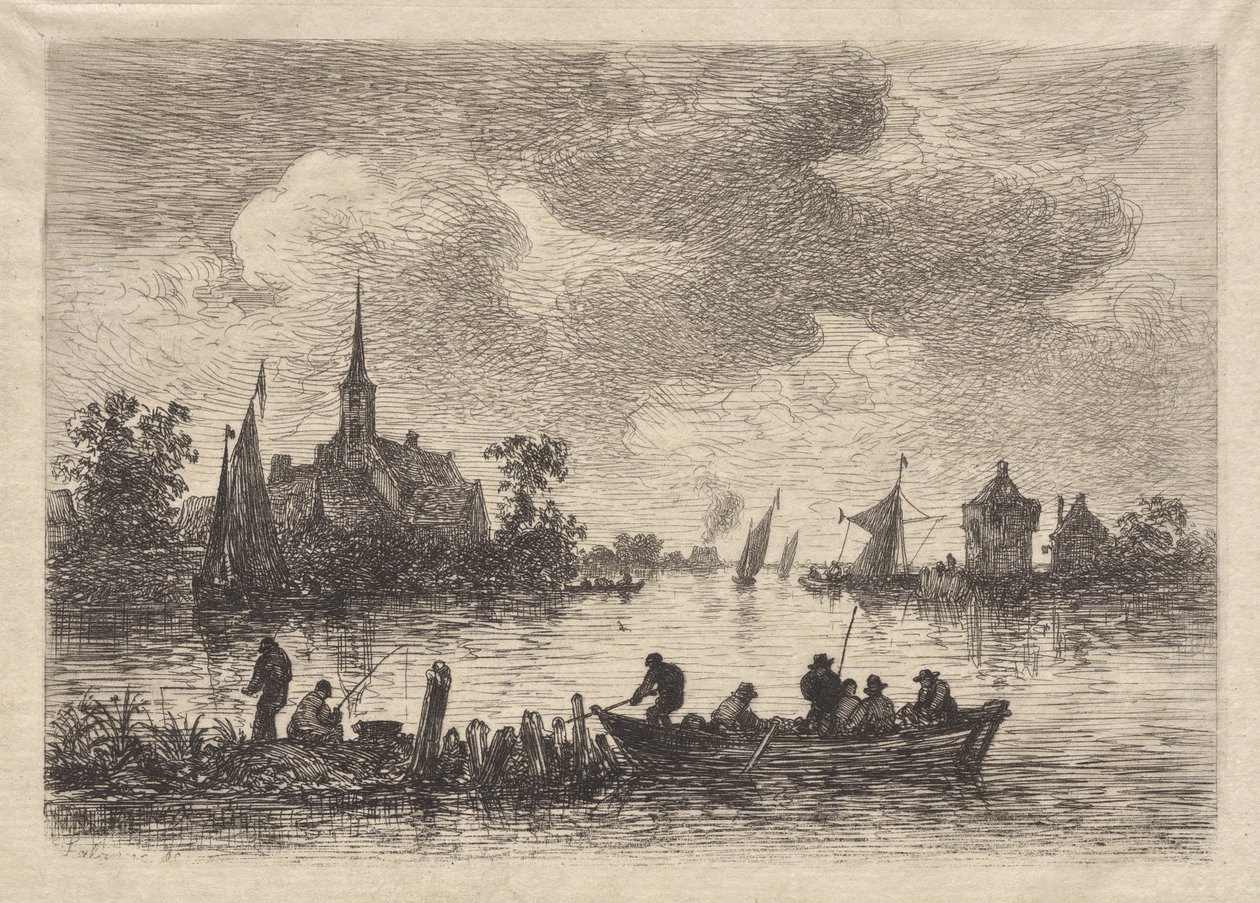 Margens do Meuse (Bords de la Meuse) de Maxime Lalanne