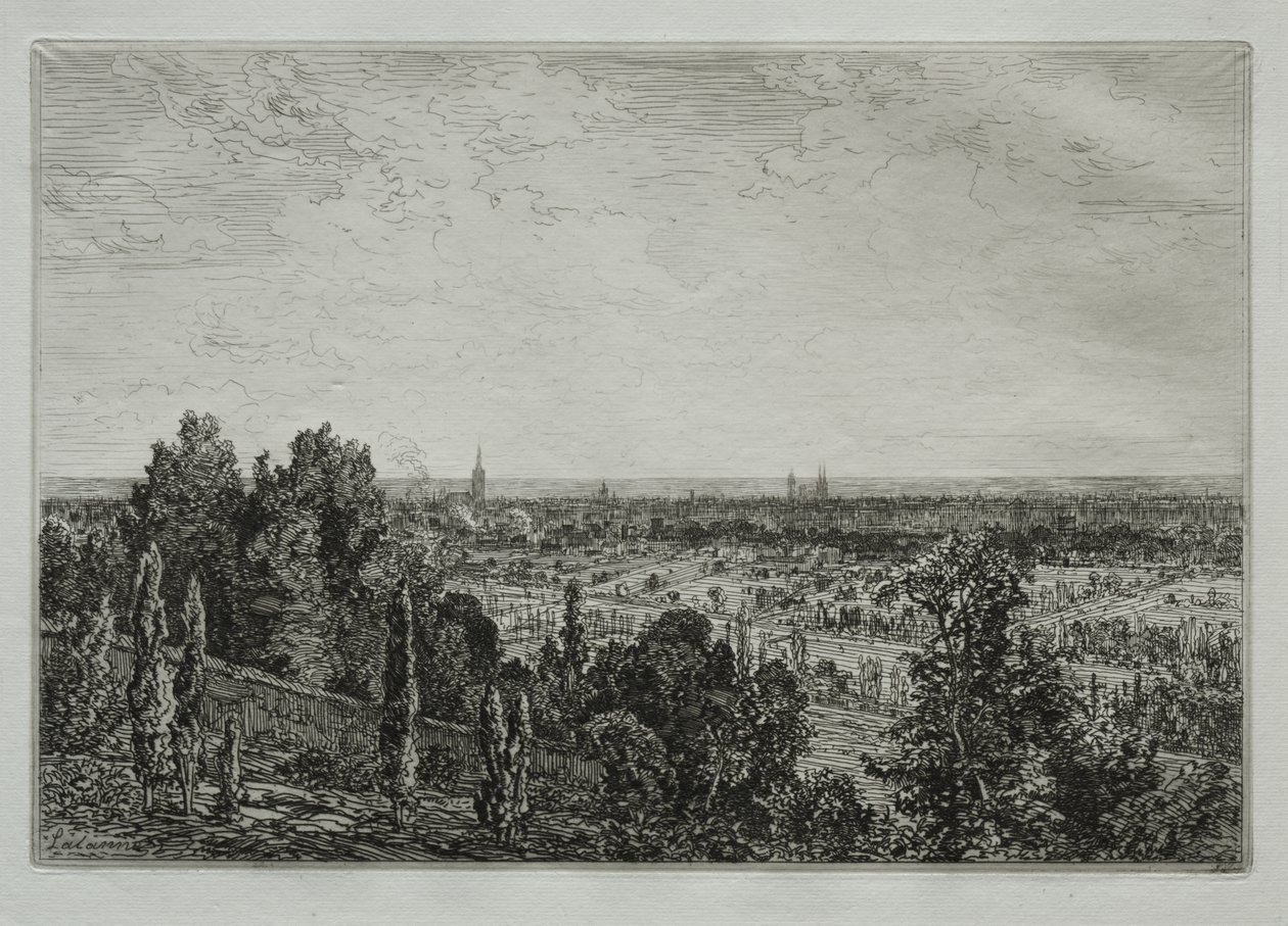 Bordeaux, vista da costa de Cénon de Maxime Lalanne