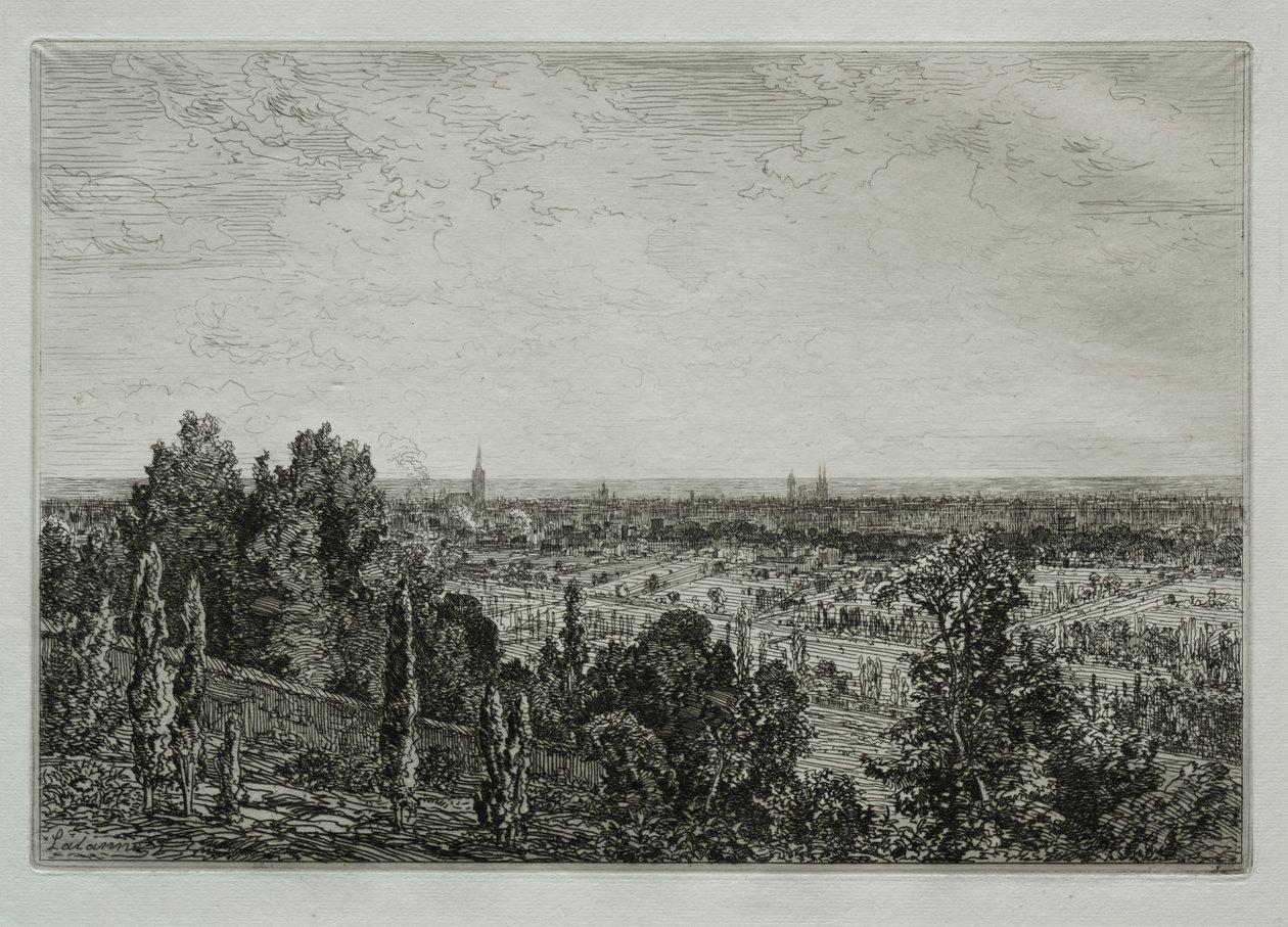 Bordeaux, vista da costa de Cénon de Maxime Lalanne