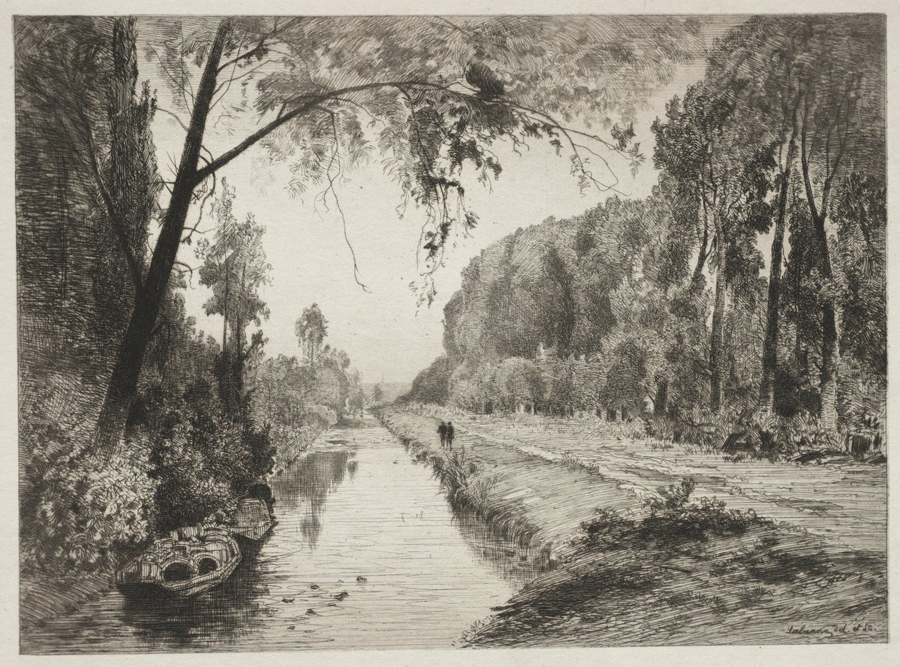 Canal na Pont Sainte-Maxence de Maxime Lalanne