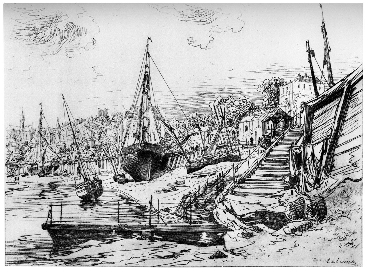 Concarneau, c1850-1895 1924 de Maxime Lalanne