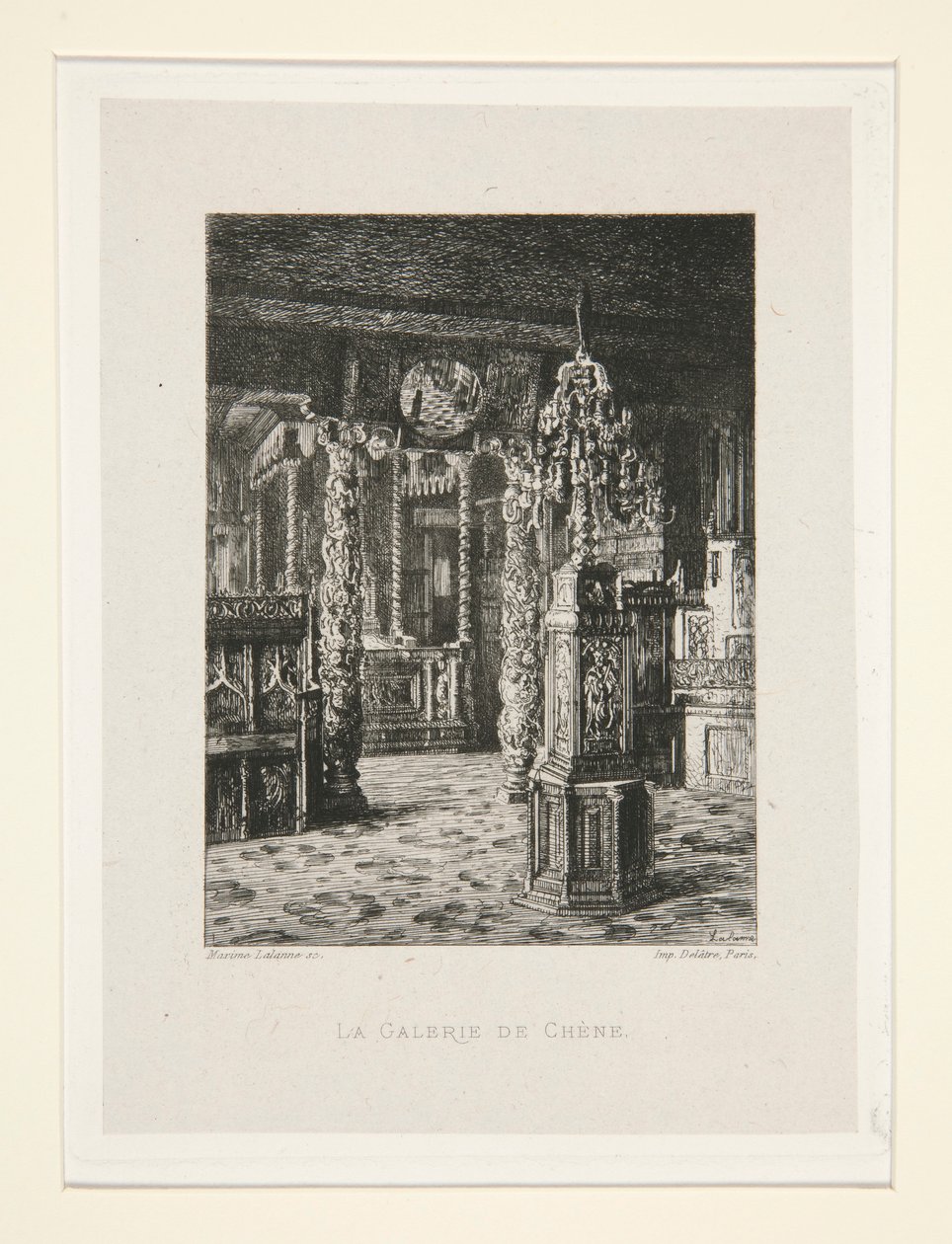 A Galeria Oak, pl. 6 da suíte no Victor Hugo (Victor Hugo). de Maxime Lalanne