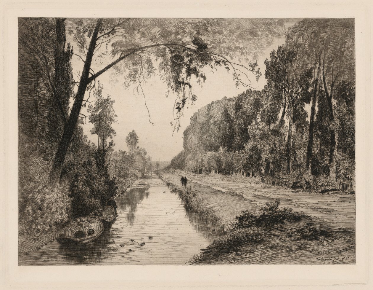 O Canal em Pont-Saint-Maxence de Maxime Lalanne