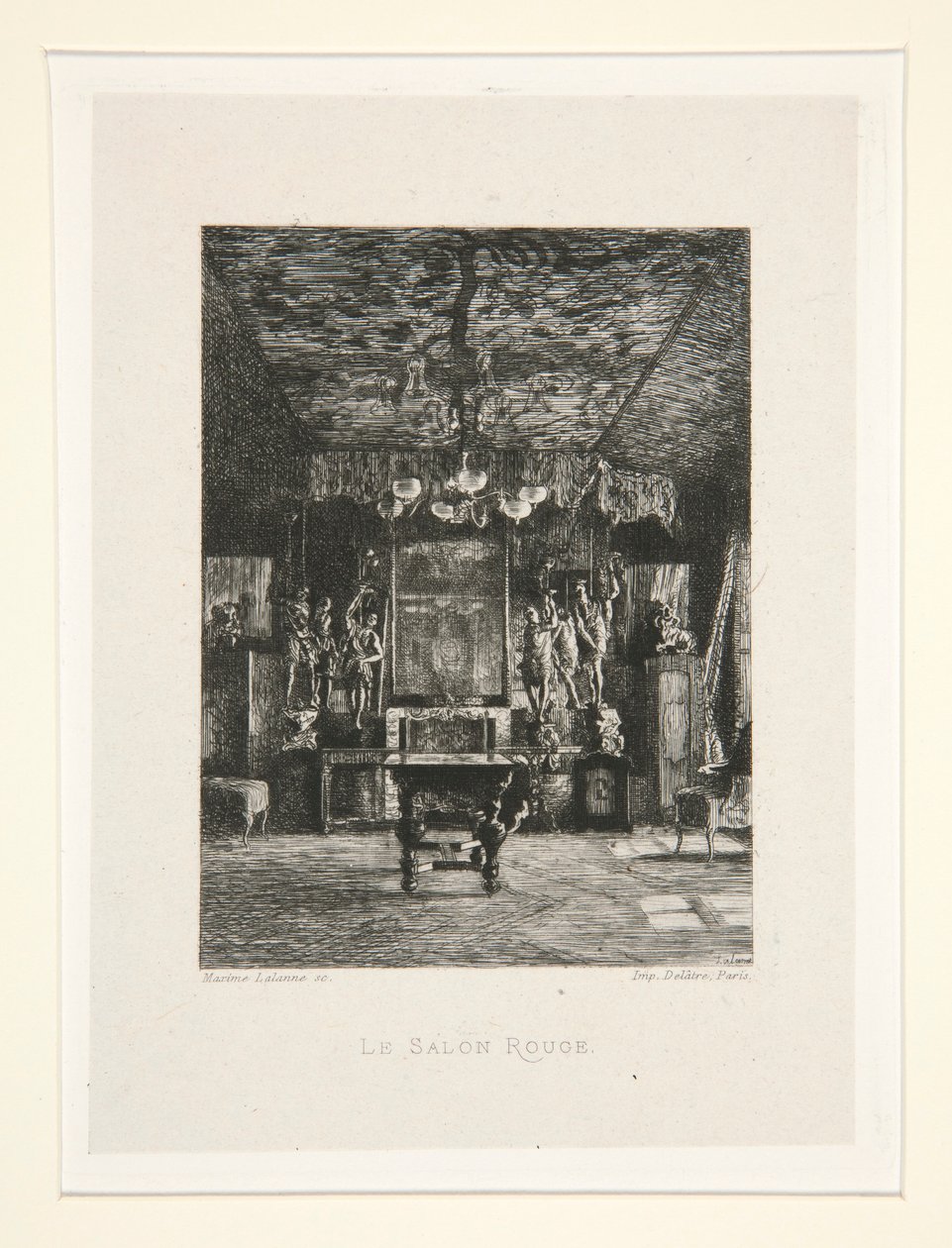 Le salon rouge (A Sala Vermelha), pl. 5 da suíte Chez Victor Hugo (Victor Hugo de Maxime Lalanne