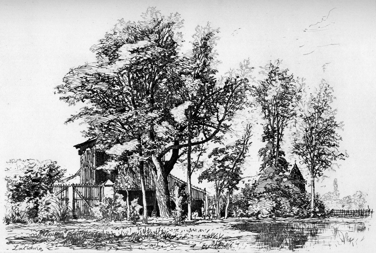As Acácias, c1850-1895 1924 de Maxime Lalanne