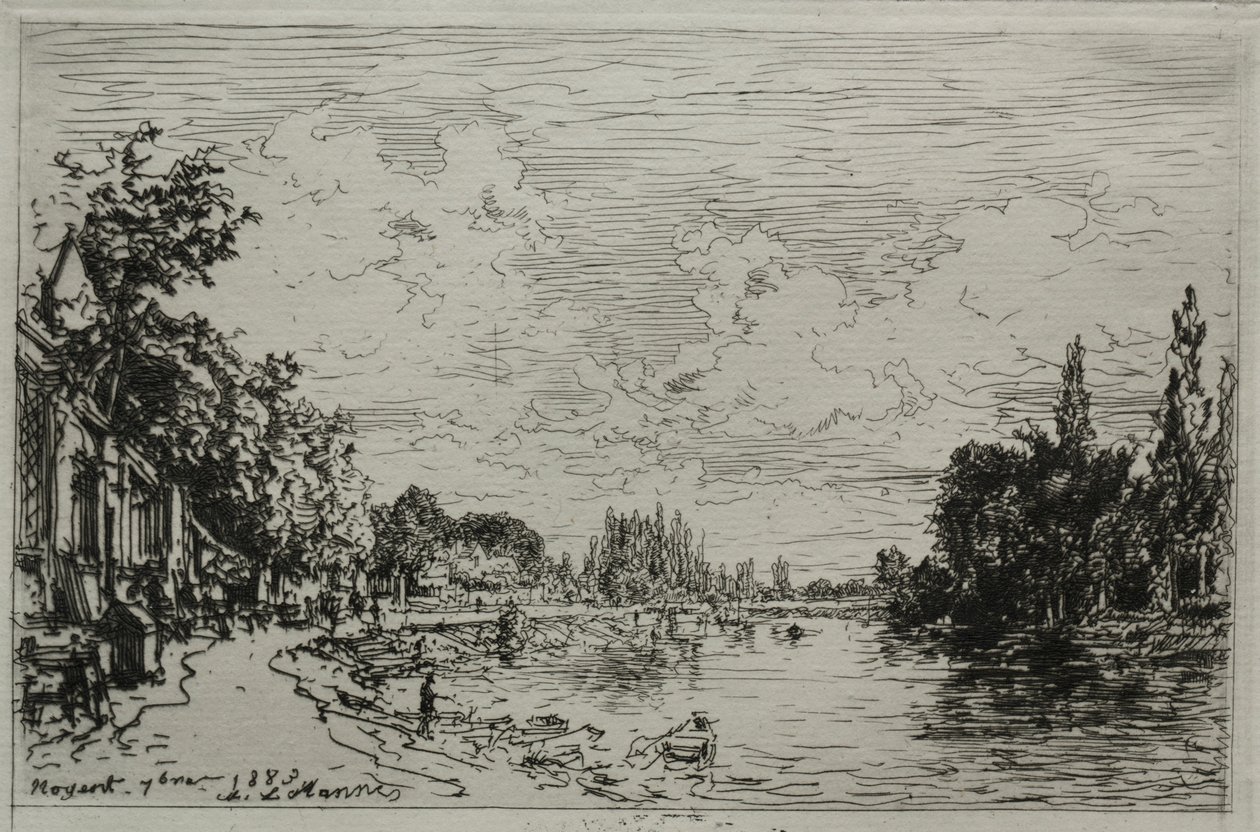 Afogamento, 1883. de Maxime Lalanne
